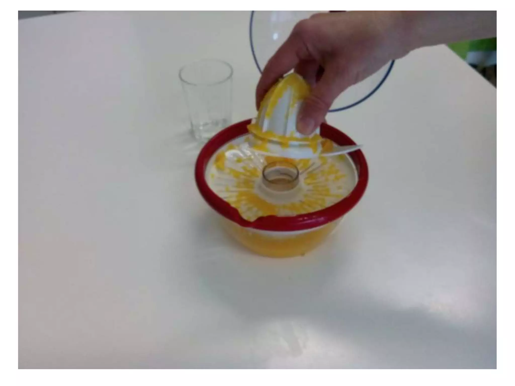 Making of orange juice - work skill