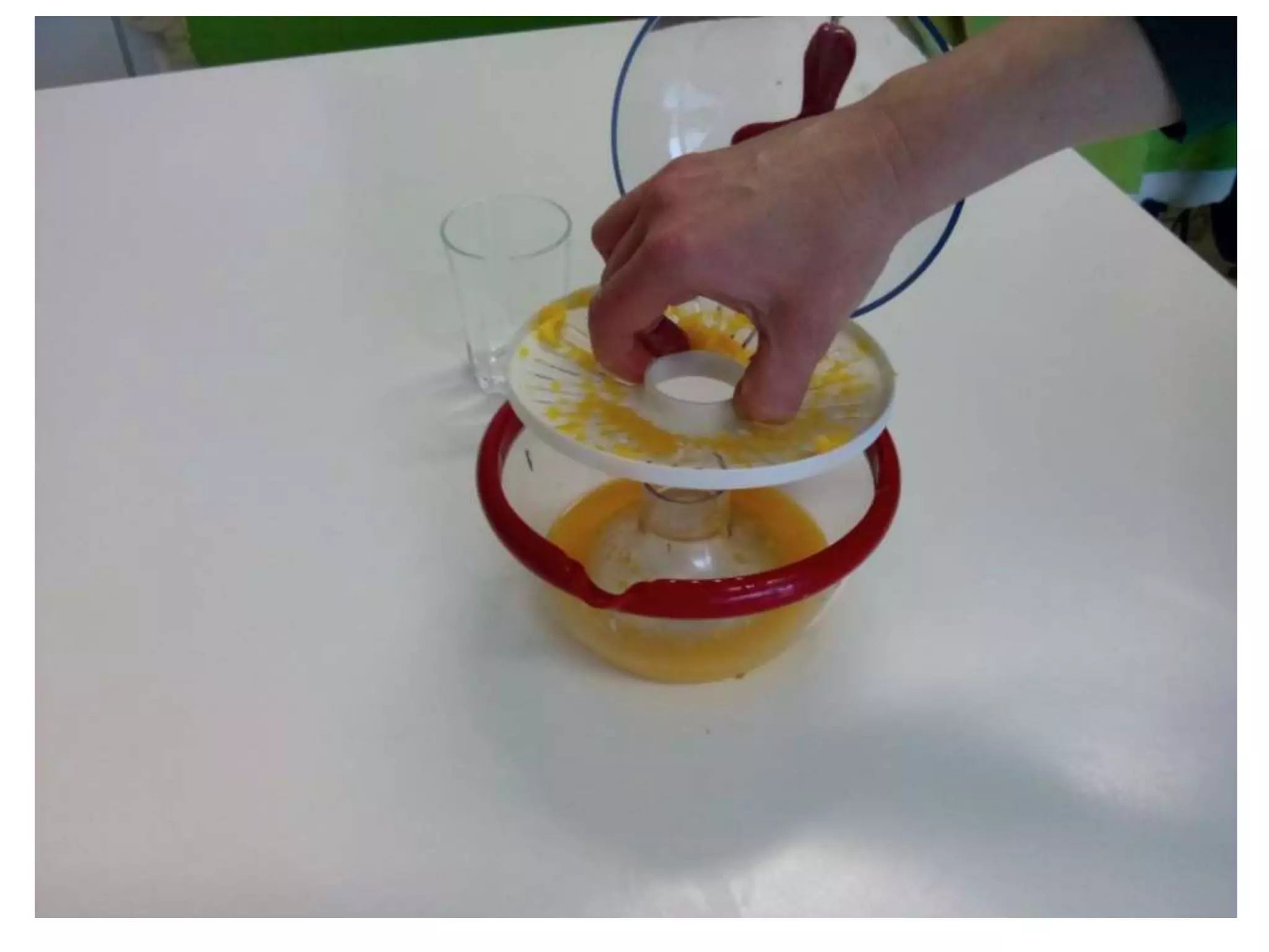 Making of orange juice - work skill