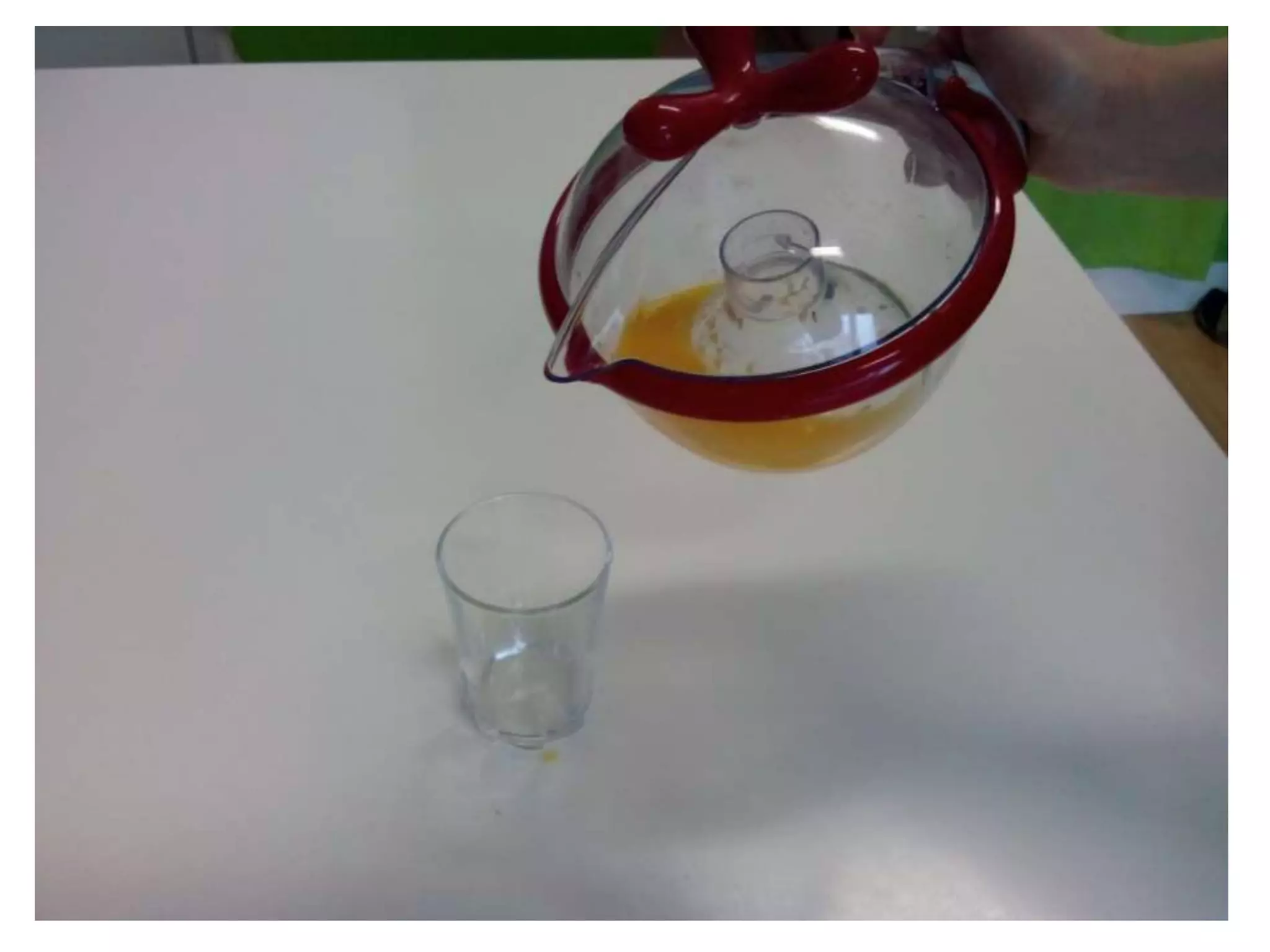 Making of orange juice - work skill