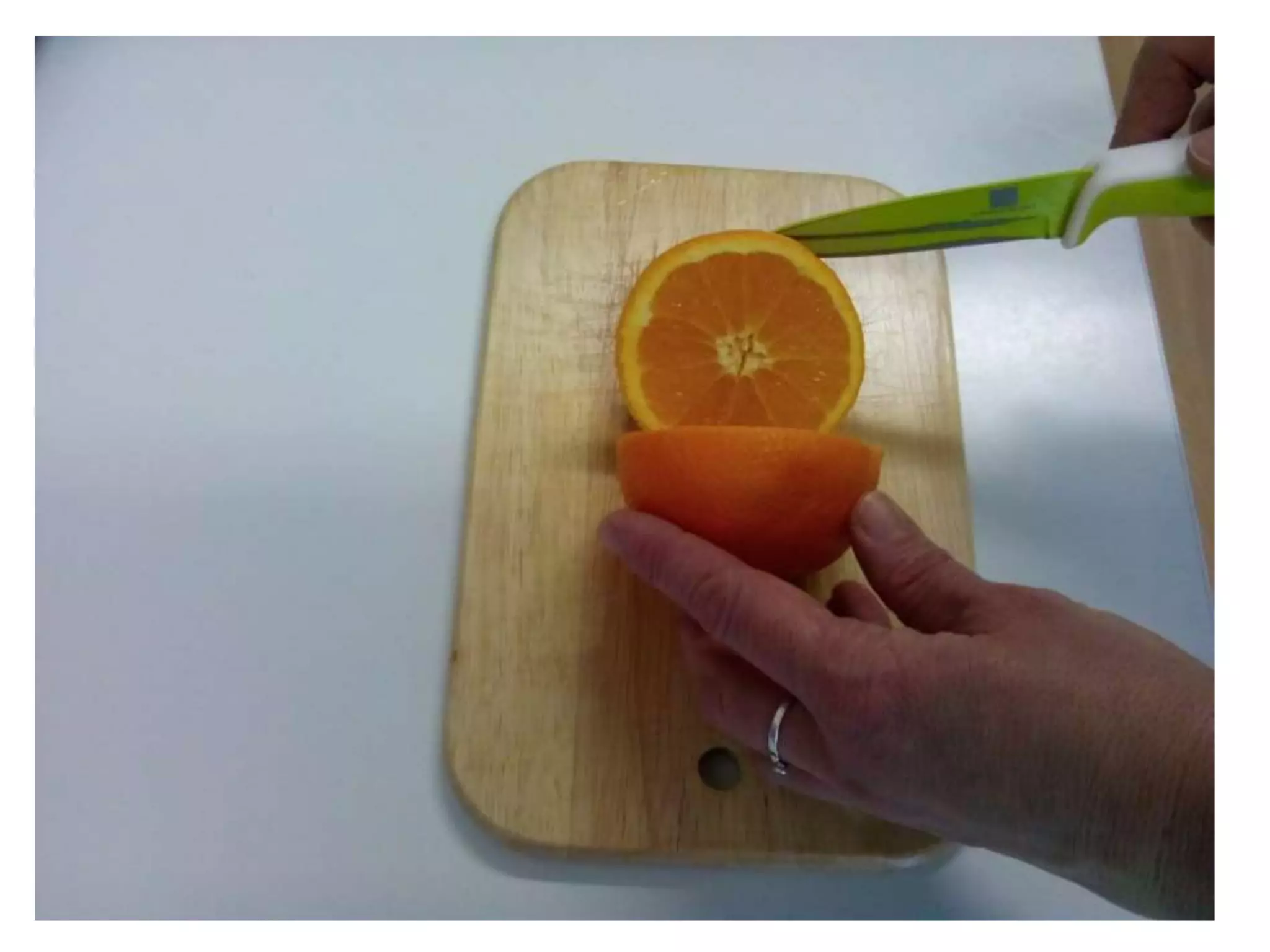 Making of orange juice - work skill