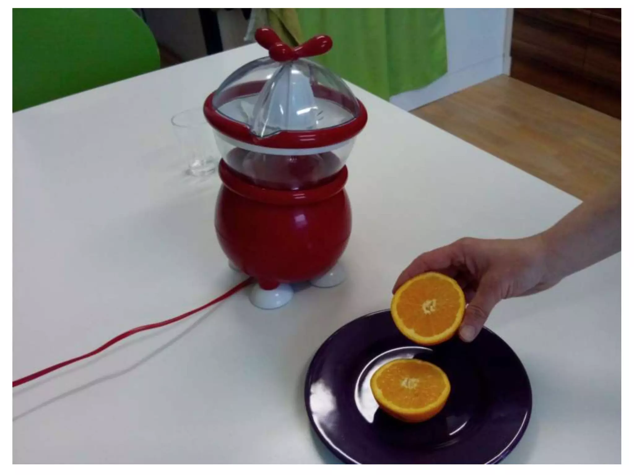Making of orange juice - work skill