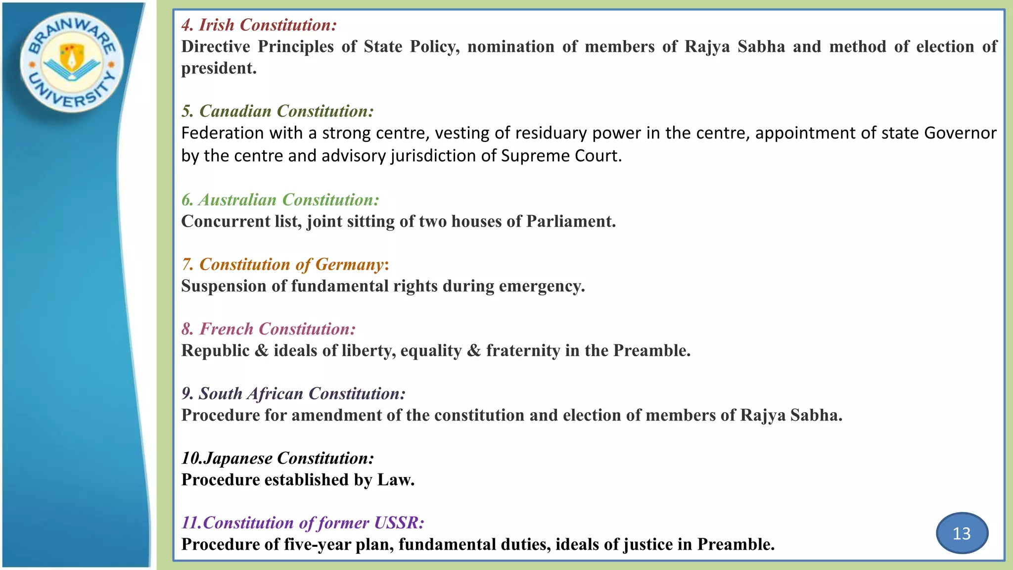 Making of the constitution ppt