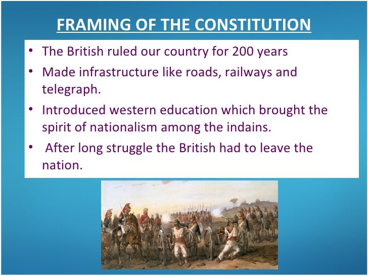 Making of the constitution