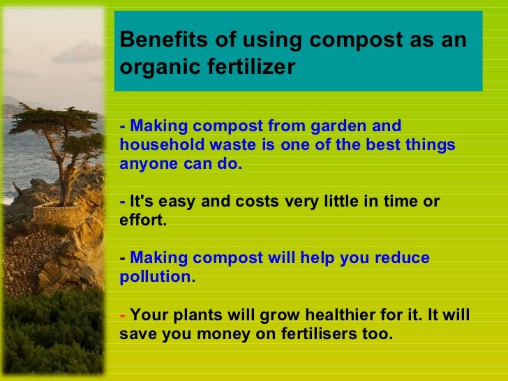 Making organic fertilizer an effort to save our earth