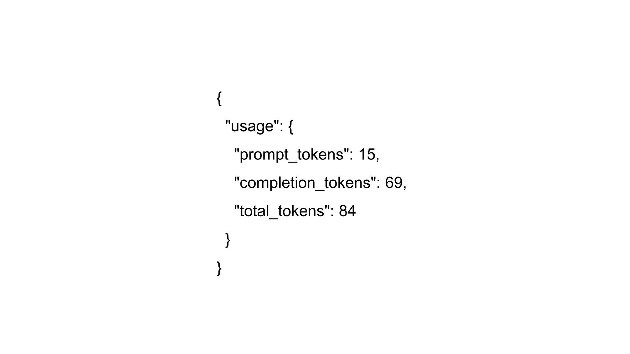 {
"usage": {
"prompt_tokens": 15,
"completion_tokens": 69,
"total_tokens": 84
}
}
 