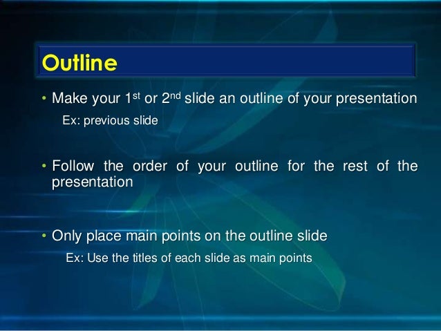 making a power point