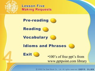 •100’s of free ppt’s from
www.pptpoint.com library
 
