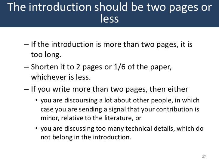 how long should an introduction be in an essay