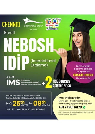 Making safety education accessible to all - Nebosh I dip Course  In Chennai.pdf