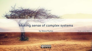 Making sense of complex systems
Hult, June 2021
by Steve Purkis
mages:
pixabay.com
 