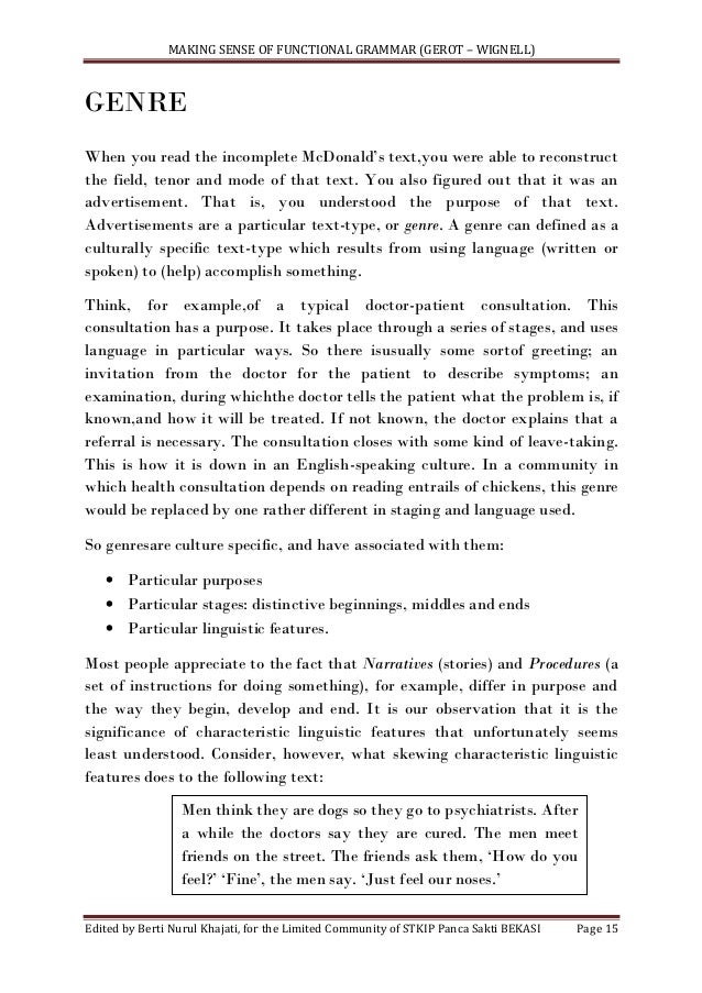 Functional grammar syllabus picture