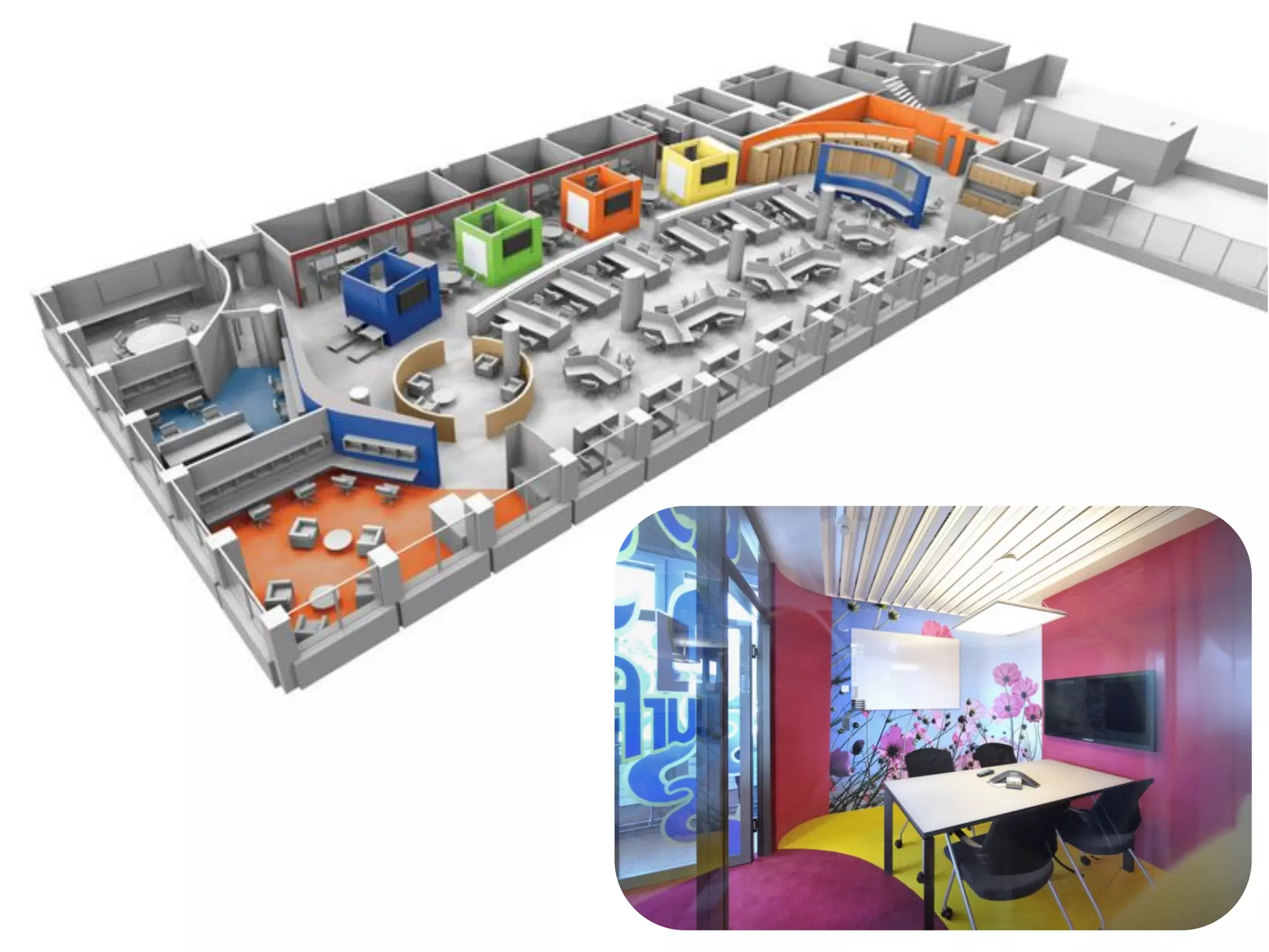 •  hIp://archiAzer.com/projects/unilever-­‐
americas-­‐it-­‐agile-­‐workplace-­‐renovaAon/	
  
 