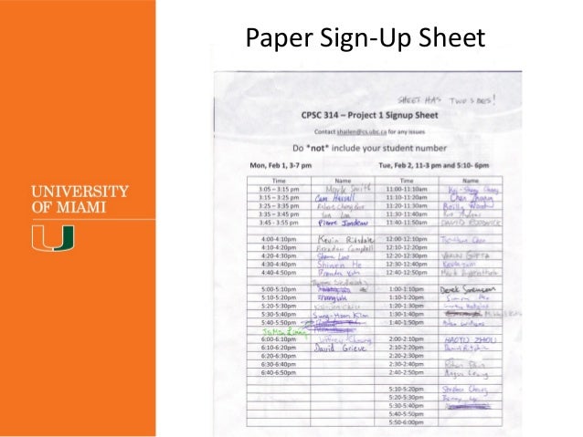 making sign up lists using self enroll groups