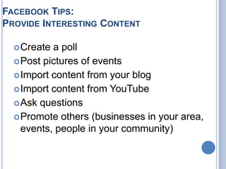 5 Steps for Using Social MediaPlot strategyExecute strategyManage resourcesMeasure resultsRepeat!