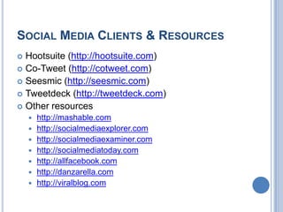 Facebook Tips: Provide Interesting ContentCreate a pollPost pictures of eventsImport content from your blog Import content from YouTubeAsk questionsPromote others (businesses in your area, events, people in your community)