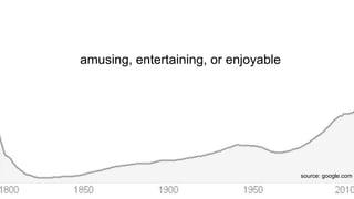 amusing, entertaining, or enjoyable
source: google.com
 