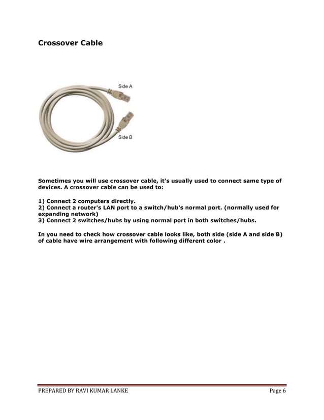 Making stright and crossover cables and crimping