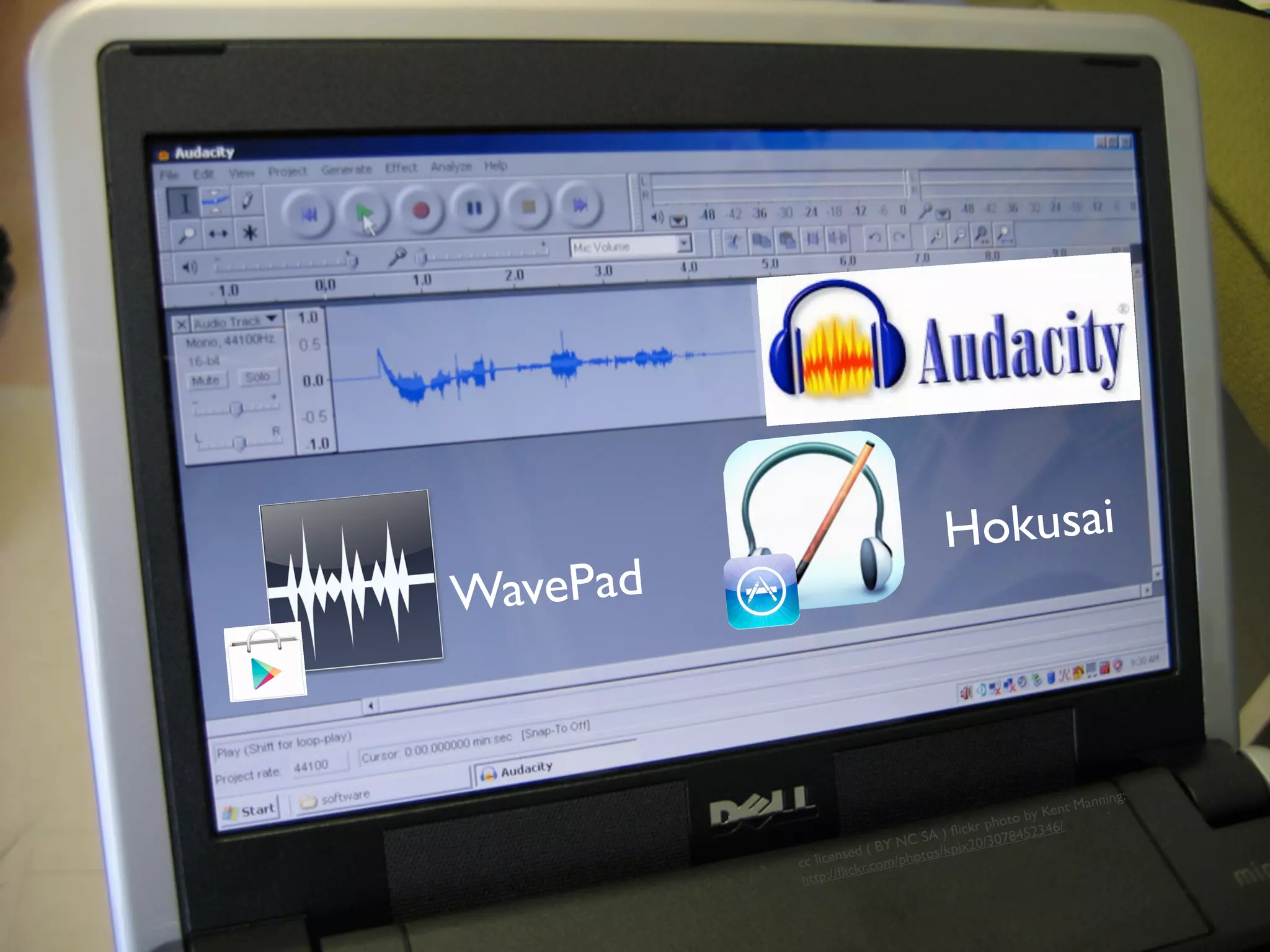 cc licensed ( BY NC SA ) ﬂickr photo by Kent Manning:
http://ﬂickr.com/photos/kpix20/3078452346/
Hokusai
WavePad
 
