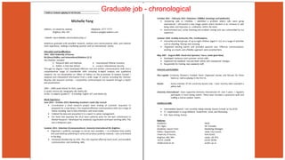 Graduate job - chronological
 