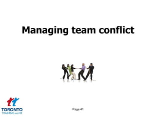 Page 39Create a culture of teamwork