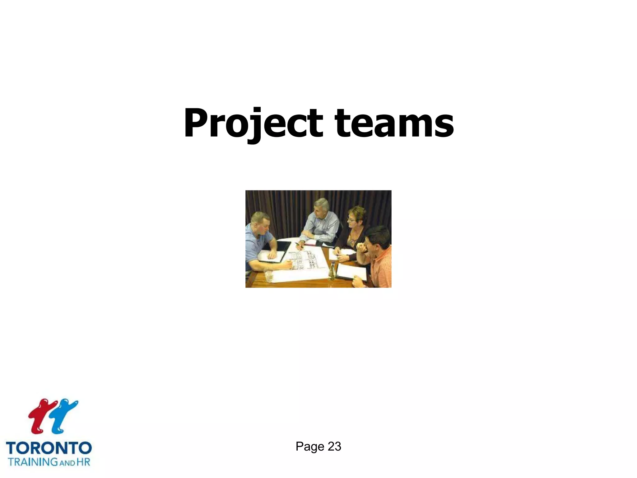 Project teams




     Page 23
 