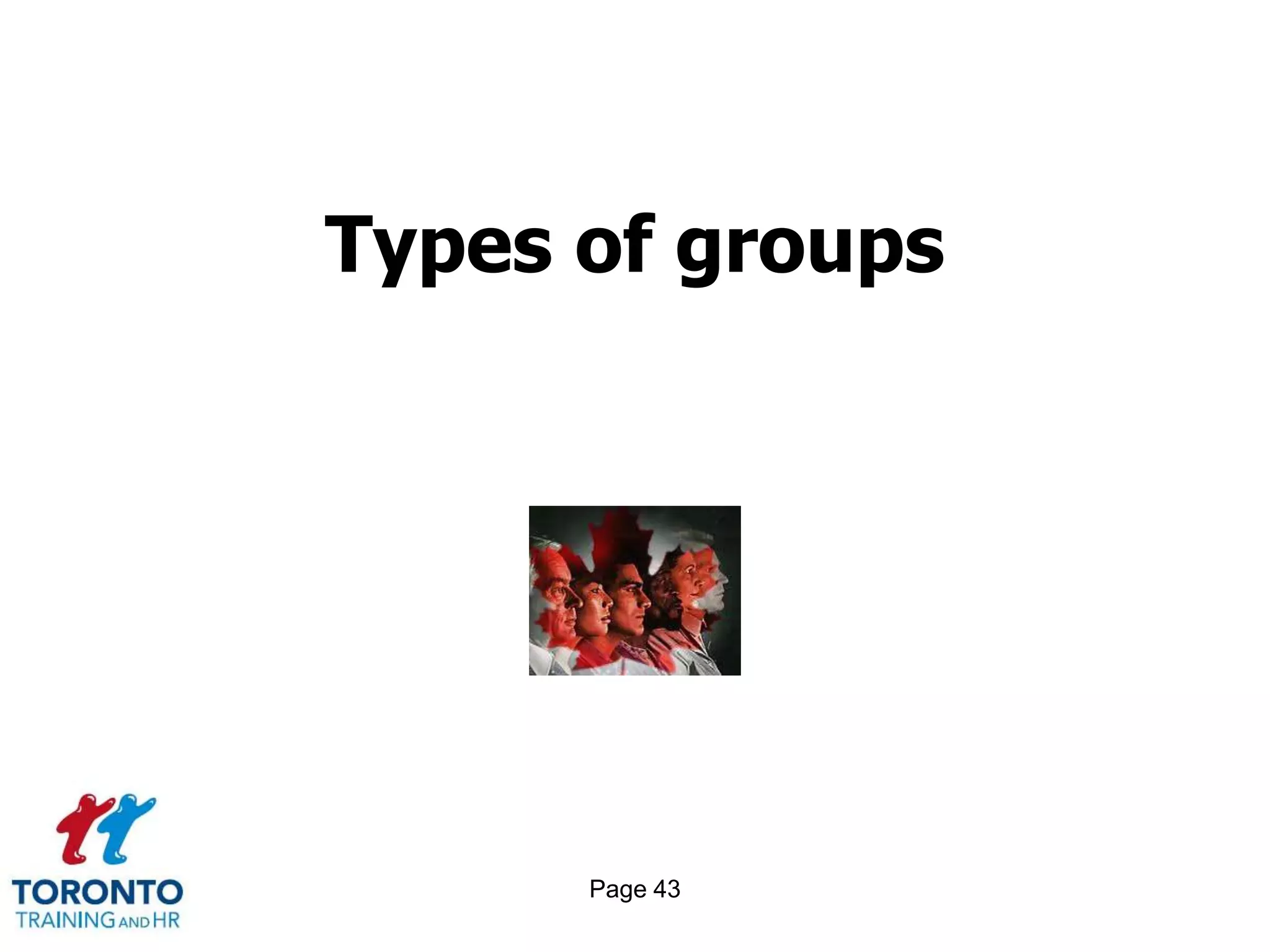 Types of groups




      Page 43
 