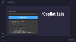 @BLACKGIRLBYTES
INDEX.HTML
/Copilot Labs
 
