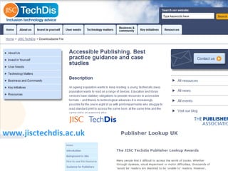 www.jisctechdis.ac.uk   