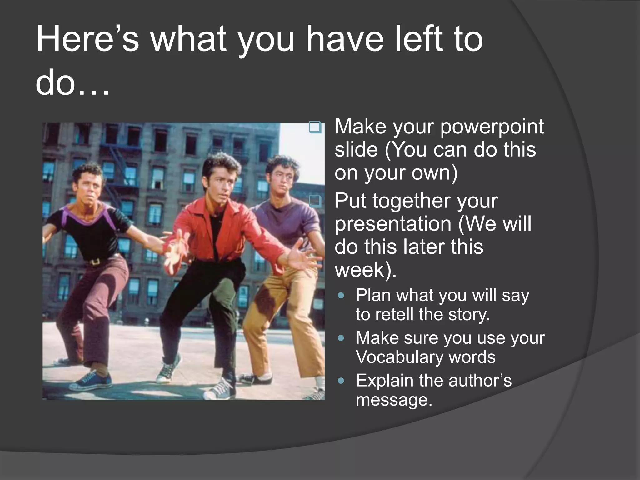 You all did a Plot Diagram