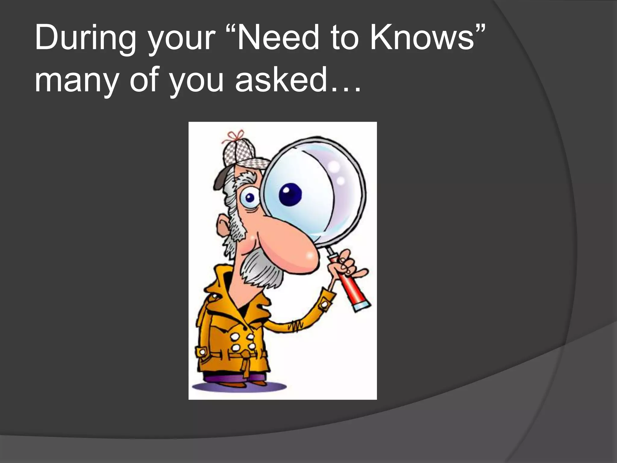 You are completing the worksheet so you understand what they are. (Due Wednesday)