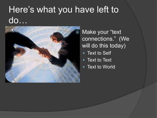 Making Text Connections | PPTX
