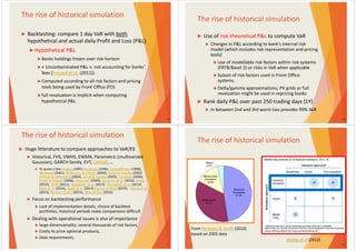 Making the best out of Value at Risk in a Basel III context | PPT