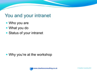 Getting sponsorship and support for your intranet