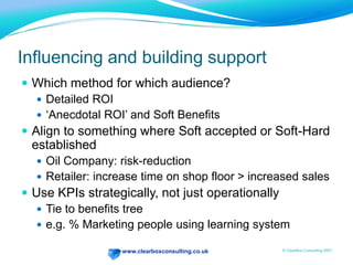 Interactive BitInterview each other to work out the ABCDE for your own organisations’ business case