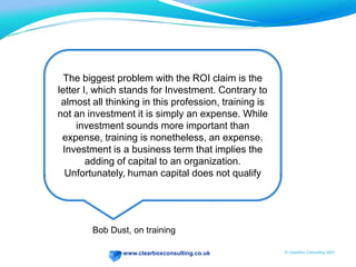 Linking to Strategy - ExamplesRestructuring \ Offshoring \ OutsourcingProcess cost reductionProcess improvement (e.g. faster to market)Improved Execution (e.g. sales closure)Risk avoidance (e.g. post calamity)Downsizing (via productivity)Learning and knowledge-sensitive objectivesCulture (esp. “One” initiatives)EngagementAny of the above but with function \ geography \ BU focus