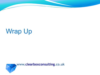 Tips: When to ask for budgetIts tempting to put all the big costs in year one, but phasing can helpSplit the 12 months over two financial years – you only need to secure half the budget to get goingGetting the 2nd half usually easier as you can pitch the risk as being lowerKeep the annual costs down and do as much as you can as projectsGet the foundation in place then go for multiple budget holders e.g. HR, Marketing, CommsUse secondments or other temporary resourcing to demonstrate control over ongoing headcount