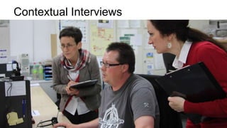 Contextual Interviews
 