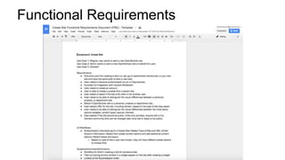Functional Requirements
 