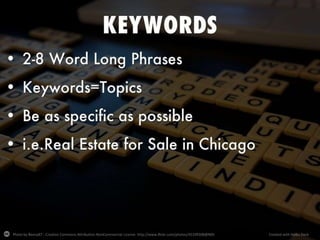 Photo by Beeny87 - Creative Commons Attribution-NonCommercial License http://www.flickr.com/photos/45109308@N05 Created with Haiku Deck
 