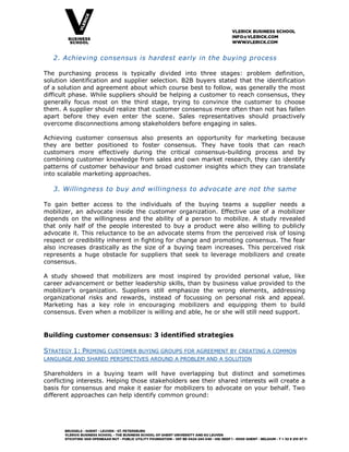 Making the consensus sale | PDF