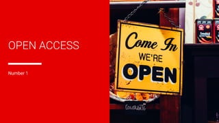 ©2018 Sabre GLBL Inc. All rights reserved. 20
OPEN ACCESS
Number 1
 