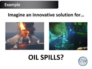 Imagine an innovative solution for… OIL SPILLS? 