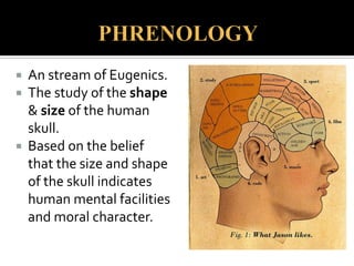  Extended Darwin’s theories:
 Jews not simply separate religious, ethnic, or
political group
 Jews, black Africans, homosexuals = lower / earlier
forms of human species.
 Distinct lower “racial” types
 Immutable biological characteristics
 Jews separate “race”: “mixed” or “bastard race”
 Jews crossed “racial” barriers interbreeding with
black Africans during Jewish Diaspora
 