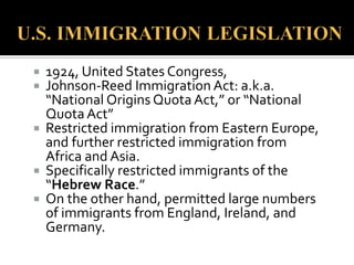  Some viewed the supposed way Jews spoke
as proof of their racial otherness.
“The so-called Jewish accent (mauscheln) is a
Jewish race trait, as ineradicable in them as the
Jewish type itself….This is very decidedly a race
trait, since it is found among theJews of all
countries” (Andree, 1881).
 