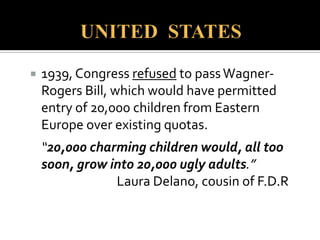 “Of decisive importance is the nature of the
influence of theJew’s pronunciation upon us;
particularly, this is the essential point of
departure in a study of theJewish influence on
music. Particularly repulsive to us is the purely
sensual manifestation of theJewish
language…in the matter of the Semitic mode
of pronunciation…”
RichardWagner (1850)
 