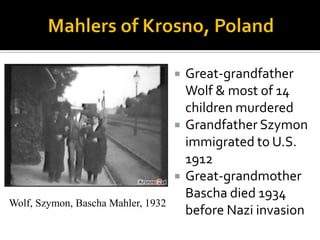  Nordics: natural rulers & administrators, which
accounted for England’s “extraordinary ability to
govern justly & firmly the lower races” (Grant, 1916, p. 207).
 Alpines: “…always and everywhere a race of
peasants” with a tendency toward “democracy”
although submissive to authority. (p. 227).
 Mediterraneans: inferior to both Nordics & Alpines
in “bodily stamina,” but superior in “the field of art.”
Also, superior to the Alpines in “intellectual
attainments,” but far behind Nordics “in literature and
in scientific research and discovery” (p. 229)
 Jews: most inferior
 