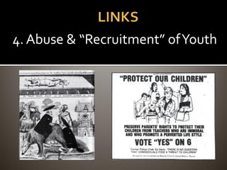 Hurricane Katrina was God's punishment in
response to America's abortion policy.
[Feminism is] a socialist, anti-family, political
movement that encourages women to leave their
husbands, kill their children, practice witchcraft, destroy
capitalism and become lesbians.
 