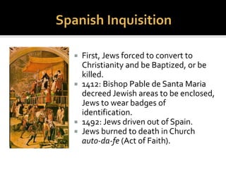 These “poisonous envenomed
worms should be drafted into
forced labor.The young and
strong Jews and Jewesses
should be given the flail, the
ax, the hoe, the spade, the
distaff, and the spindle and let
them earn their bread by the
sweat of their noses.” As a last
resort, they should simply be
kicked out “for all time.”
 