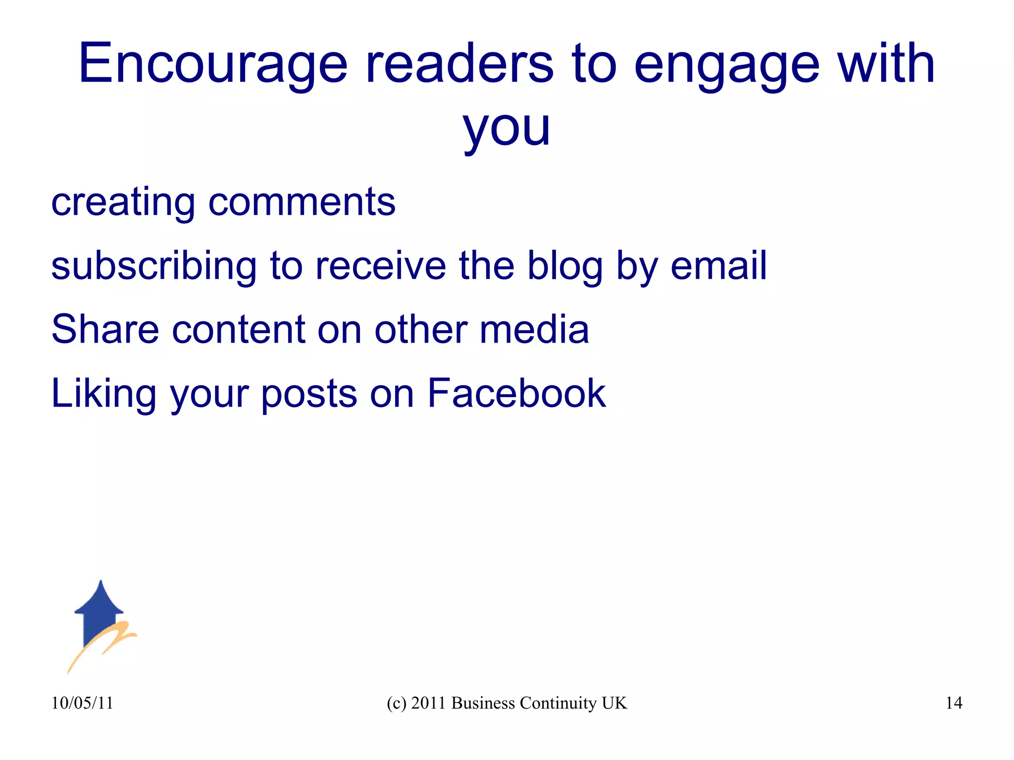 Choose appropriate topics - 1 Demonstrate your competence Tell people about what you do 