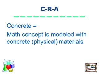 Math Using Concrete Items Making the most of math manipulatives | PDF